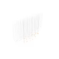 Modern Crystal Chandelier With Curved Design And Sparkling Linear Lighting