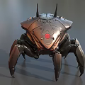 Mechanical crab machine crab robot intelligent machine science fiction robot future high-tech low face number low model simple model film and television level super realistic 3d model