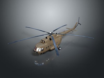 Modern Helicopter Gunship Helicopter Aircraft Gunship Combat Helicopter 3d model