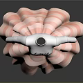 Cute White Long Sleeve Dress With Love Print And Pink Tiered Ruffle Skirt