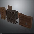 Traditional Wooden Storage Furniture Bookcases Cabinets And Display Shelves With Multiple Shelves