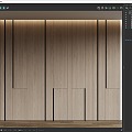 Wood veneer wall panel modeling wall panel modeling wall panel 3d model