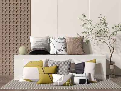 Modern pillow 3d model