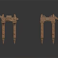 Classical Architectural Structures with Stone Columns Ornate Railings and Symmetrical Platforms
