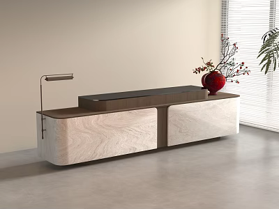 Modern Cashier Reception Desk Company Reception Desk Enquiry Desk 3d model