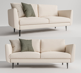 Modern double sofa 3d model