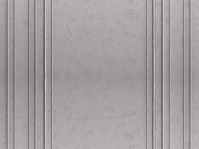 Light Gray Wall Decor With Vertical Striped Details 3d model