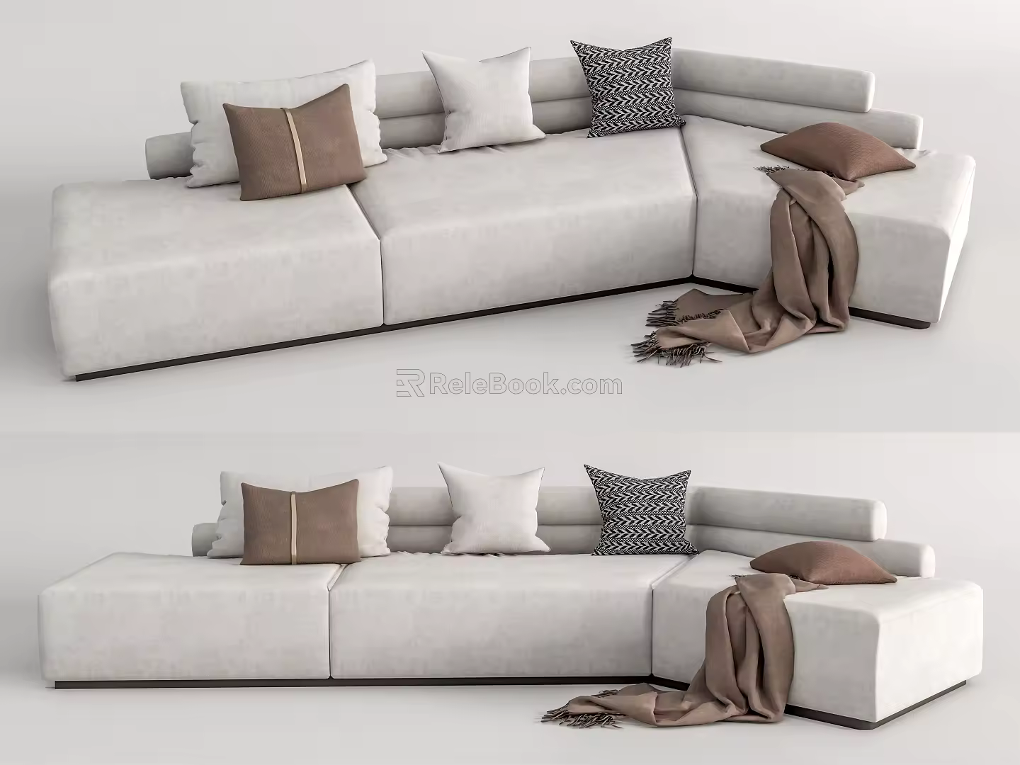 Modern Multiplayer Sofa Multiplayer Corner Sofa 3d model