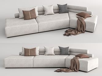 Modern Multiplayer Sofa Multiplayer Corner Sofa 3d model