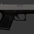 Modern Semi Automatic Pistol With Metal Slide Black Grip And Sleek Modern Design
