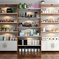 Modern Container Cosmetics Store Container Shelf 3d model