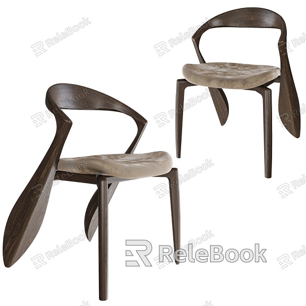 Single Chair Leisure Chair Dining Chair model