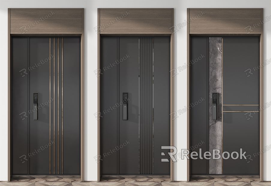 Modern security door entry security door model