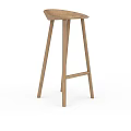 Modern Bar Interior Featuring Wooden Bar Stool With Minimalist Design Sturdy Structure And Comfortable Seating