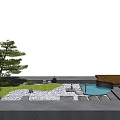 Karesansui Japanese Zen Garden With White Gravel Stone Arrangements Moss And Pine Trees For Tranquil Atmosphere
