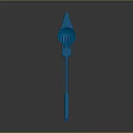 Blue Modern Cutlery Set with Fork Spoon Knife and Sleek Contemporary Design Elements