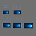 Modern LED Televisions with Various Screen Sizes Including 43 50 55 60 65 Inches