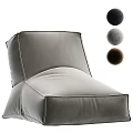Comfortable Velvet Bean Bag Chair With Brown Black Gray Color Options For Cozy Living Room
