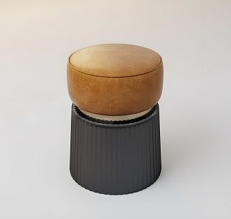 Round Stool Bench Chair Stool Home Furniture Simple Casual Stool Sitting Stool Sofa Stool 3d model