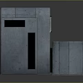 Industrial Gray Metal Equipment Featuring Multiple Sections And Holes Structure