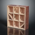 Pet Animal Wooden Multi Level Activity Maze Structure With Stairs And Circular Holes