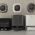 Smart Home Cleaning Machines With ECOVACS Multiple Models Sleek Black White Designs