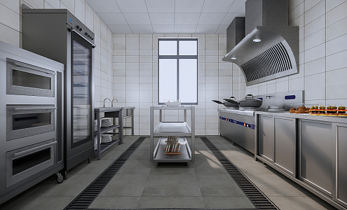 Modern Kitchen Dining Kitchen 3d model