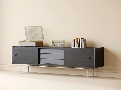 French TV cabinet 3d model