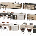 Modern Bar Counter Designs With Wooden Cabinets White Countertop And Stools