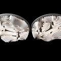Corrugated Round Ceiling Special-shaped Ceiling Circular Grille Ceiling Circular Wave Ceiling Corrugated Grille Ceiling French Textured Paper Ceiling 3d model