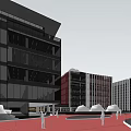 Modern style complex 3d model