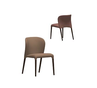 Modern Dining Chair Leisure Chair Leather Leisure Chair Leisure Chair Combination 3d model