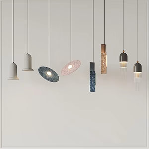 Modern chandelier 3d model
