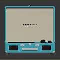 Crosley Portable Blue Turntable Electronic Appliance With Vinyl Record Playing Function