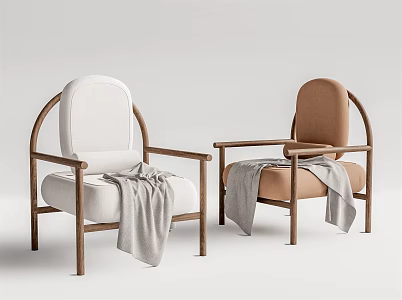Modern Sofa Chair Leisure Chair 3d model
