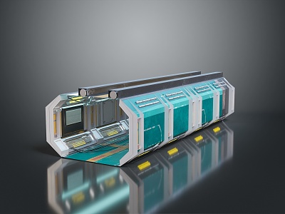 Sci-fi Corridor Sci-fi Capsule Space Capsule Hibernation Cabin Freezing Cabin Rest Cabin Rest Capsule 3d model