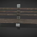 Outdoor Bench With Slatted Wooden Seat Backrest And Stone Supports For Garden Use