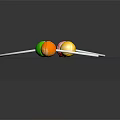 Colorful Lollipops With White Sticks Neatly Arranged On Transparent Crystal Tray