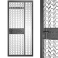 Industrial LOFT gate metal mesh gate 3d model