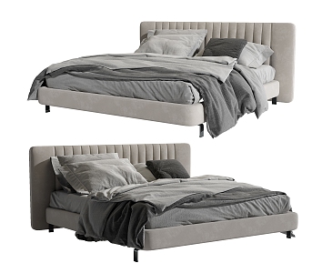 Double bed 3d model