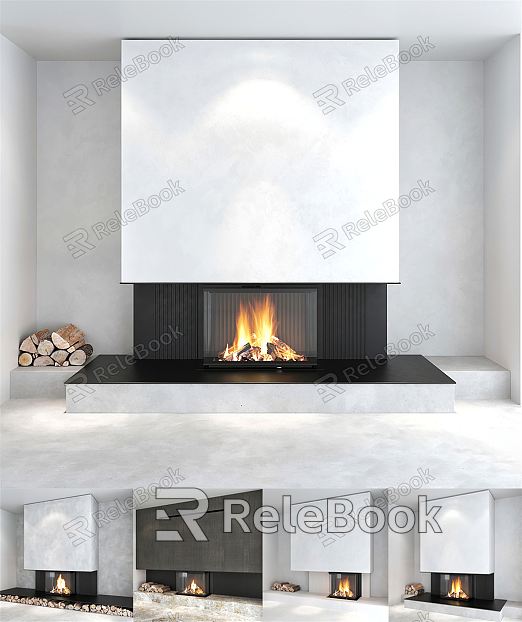 Modern Fireplace Fireplace Combo model