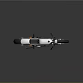 Custom Retro Style Motorcycle With White Fuel Tank Black Seat And Gold Alloy Wheels