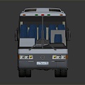 Hyundai Bus School Bus Van Box Car 3d model