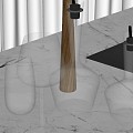 Modern ornaments combination kitchen utensils goblet combination water cup 3d model