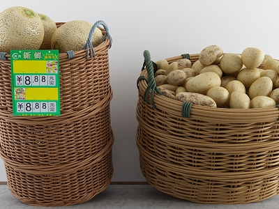 Modern Potato Fresh Vegetables model