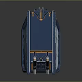 Futuristic Blue Tank 3D Model With Advanced Armor And Tracks Design
