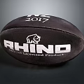 Black RHINO 2017 Rugby Ball With Official Licensed Product Logo