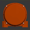 Red Industrial Vibrating Motor With Metal Housing And Sturdy Base