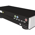 Modern Black Headphone Speaker With Multiple Ports AV Input And Audio In Out