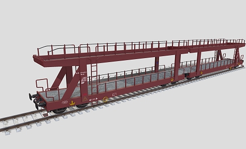 Rail car transport rail car train transport car 3d model